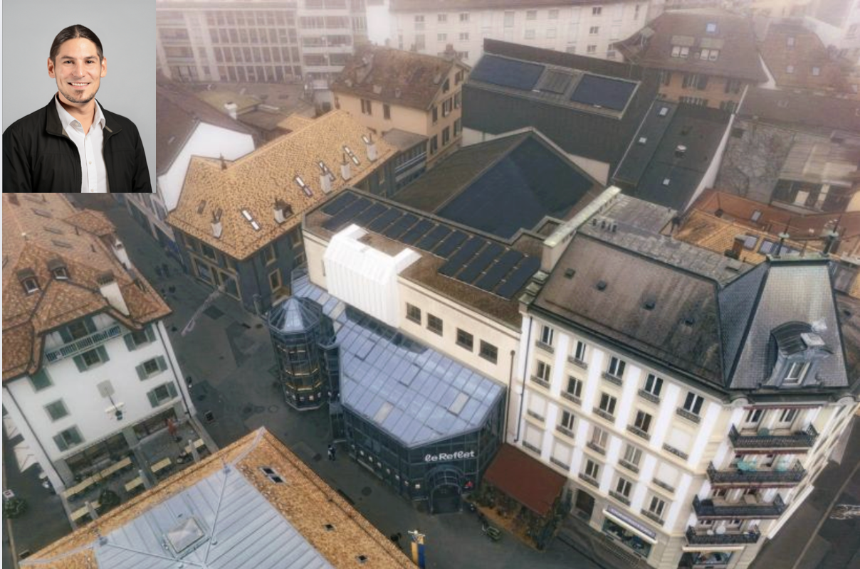 D'une puissance de 73.2 kWc, elle a été mise en service le 5 décembre 2025 sur le bâtiment communal abritant le Théâtre de Vevey Le Reflet. Cette installation permettra de couvrir une grande partie des besoins en électricité du théâtre et contribuera aux objectifs énergétiques de la Ville de Vevey. Un projet piloté par Pascal Molliat, municipal du Service bâtiments, gérance et énergie.